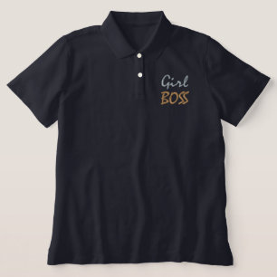 Girl Boss Feminist Modern Girly Minimal Gold Navy