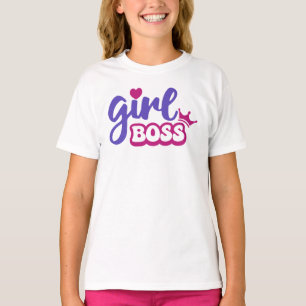 Girl Boss Girls’ T - Shirt - Empowerment von Kinde