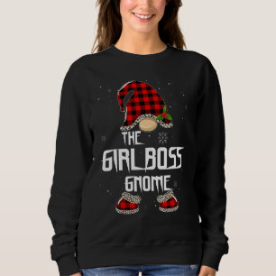 Girl Boss Gnom Buffalo Karo Gamaschen Passende Fam Sweatshirt