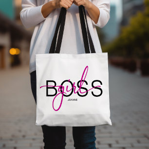 Girl Boss Hot Pink und Black Tasche