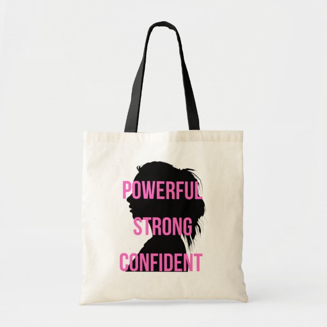 Girl Boss Pink Black Tragetasche (Vorne)