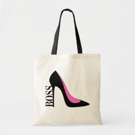 Girl Boss Pink Black Tragetasche