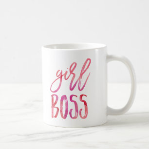 Girl Boss   Pink Watercolor Tasse