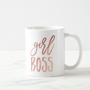 Girl Boss   Rose Gold-Kaffee-Tasse Kaffeetasse