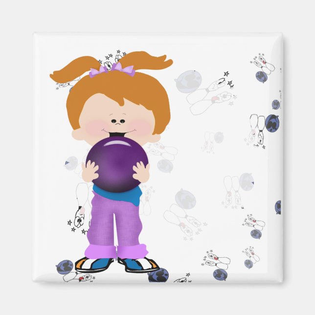 Girl Bowler Magnet (Vorne)