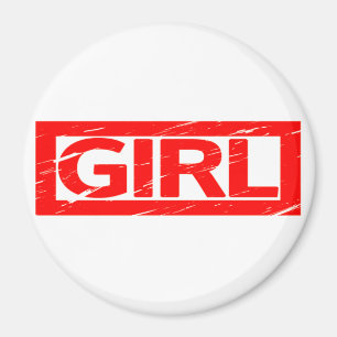 Girl Briefmarke Magnet