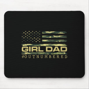 Girl Camouflage Vater American USA Flaggen Vater M Mousepad