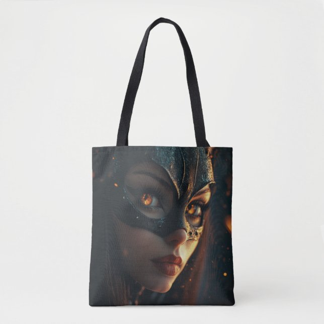 Girl & Cat Powa Tasche (Vorderseite)