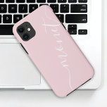 Girl Chic Handgeschriebener Skriptname Pink Custom Case-Mate iPhone Hülle<br><div class="desc">Girly Chic Handgeschriebener Skriptname Rosa Custom iPhone 11 Fall</div>