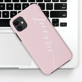 Girl Chic Handgeschriebener Skriptname Pink Custom Case-Mate iPhone Hülle