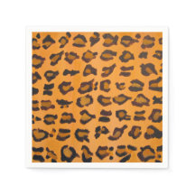 Girl Chic Leopard Print Cocktail Papier Napkins