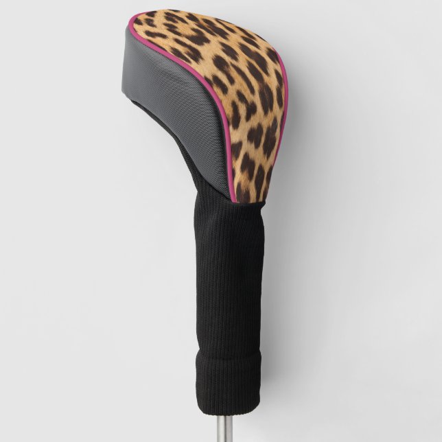 Girl-Chic Wildsafari-Leopardenprint Golf Headcover (angewinkelt)