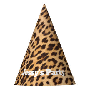 Girl-Chic Wildsafari-Leopardenprint Partyhütchen
