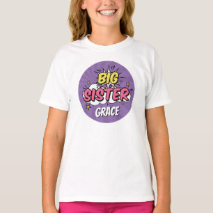 Girl Comic Book Superhero Kinderdusche Big Sister T-Shirt