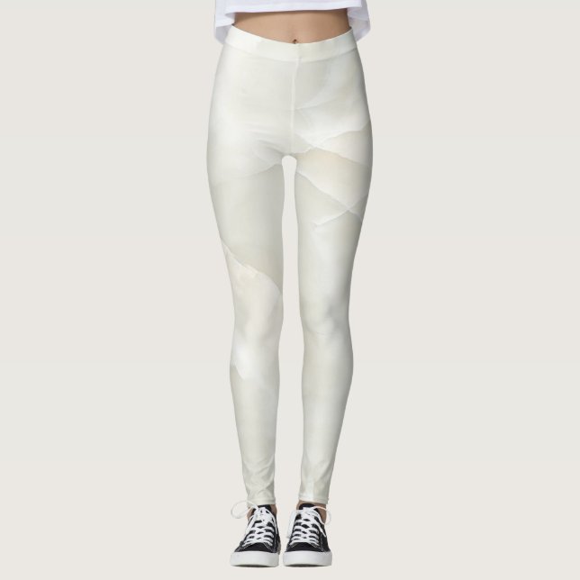 Girl Coole, moderne Marmortextur Leggings (Vorderseite)