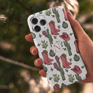 Girl Country Cowgirl Christmas Monogram Case-Mate iPhone Hülle