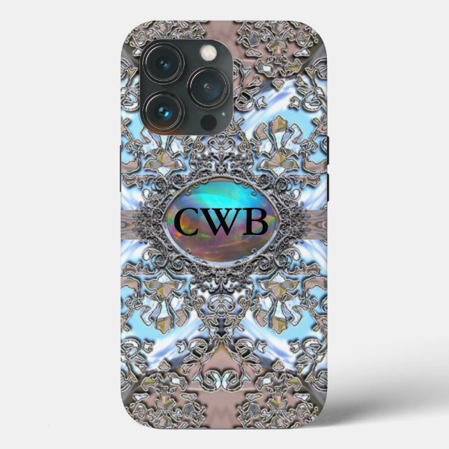 Girl Damsel Damask Girly Case-Mate iPhone Hülle (Rückseite)
