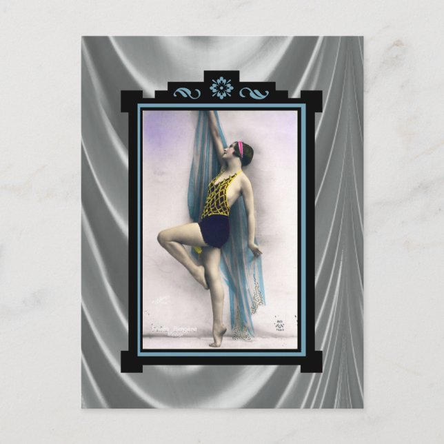 Girl Dancer anzeigen Postkarte (Vorderseite)
