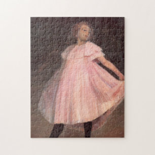 Girl Dancer in einem rosa Kleid