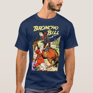 Girl Desert Broncho Bill Horse Cactus Cowboy Vinta T-Shirt