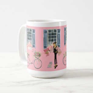 Girl Designer Beutel Purse Dog Hunde Kunst drucken Kaffeetasse
