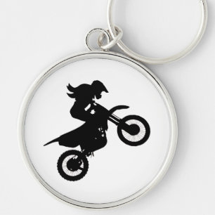 Girl Dirt Bike Schlüsselanhänger