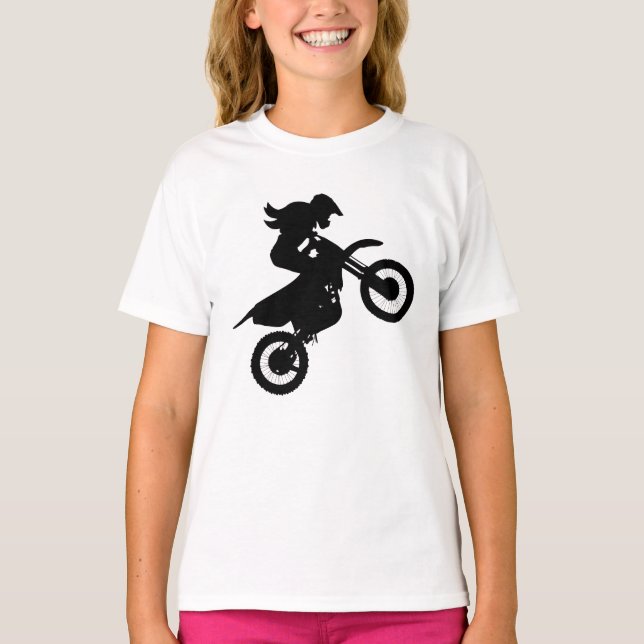 Girl Dirt Bike T-Shirt (Vorderseite)