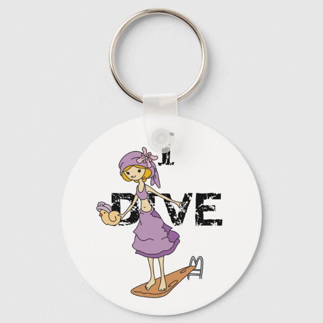 Girl Diver Schlüsselanhänger (Vorderseite)