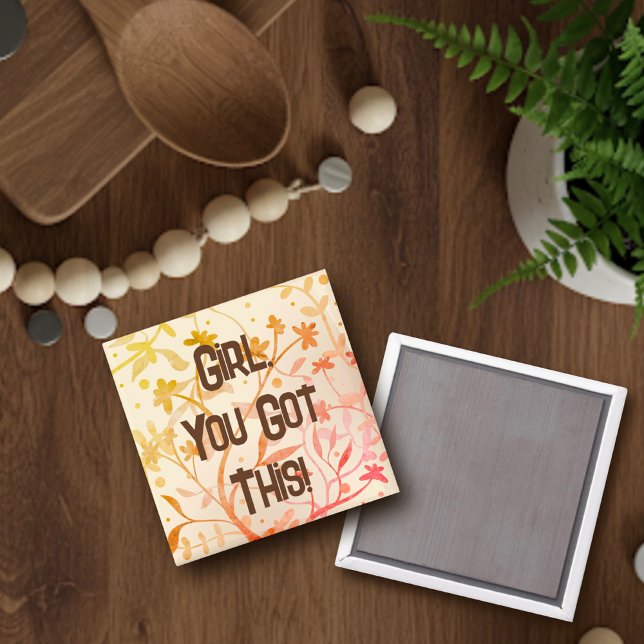 Girl, du Got diesen Personalisierten Inspirivity M Magnet (Von Creator hochgeladen)