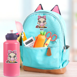 Girl Duck Pink Bubble Gum, Niedlich, lustig Aufkleber