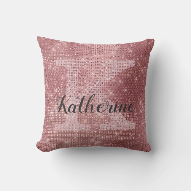 Girl-Dusty-Rose-Gold-Sparkone Kissen (Vorderseite)