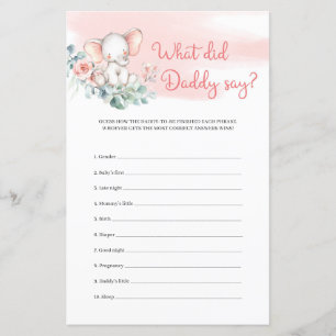 Girl Elephant Eucalyptus Was Daddy gesagt hat