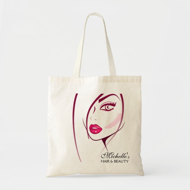 Girl Face Beautician Make-up-Künstler Tragetasche (Vorne)