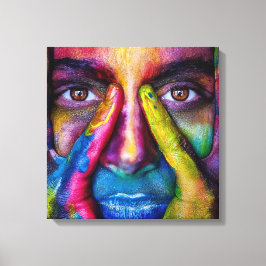Girl Face | Zazzle_Growshop. Leinwanddruck