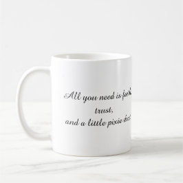 Girl Fairy mit gelben Flügeln Coffee Tasse
