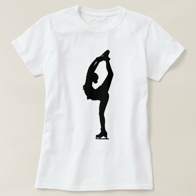 Girl-Figur-Skater-Shirt T-Shirt (Design vorne)