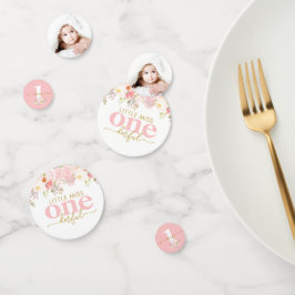 Girl First Birthday Kleine Miss ONEderful Foto Konfetti