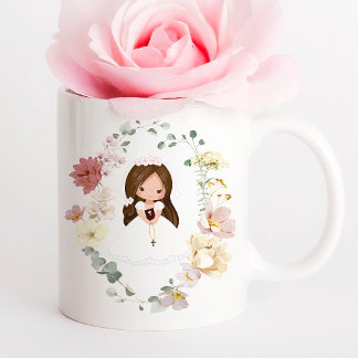 Girl First Holy Communion Ceramic Coffee Mug Kaffeetasse