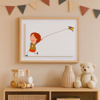 Girl Fliegen als Drachen