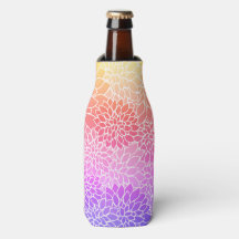 Girl Floral Design Custom Bottle Cooler