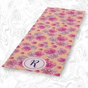 Girl-Floral mit modernem, pastellfarbenem Blume-Fi Yogamatte