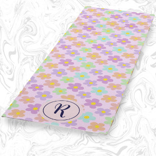 Girl Floral mit Retro Daisy Blume Gym Yogamatte