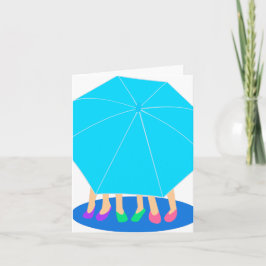 Girl Friends Umbrella Secrets Card Karte