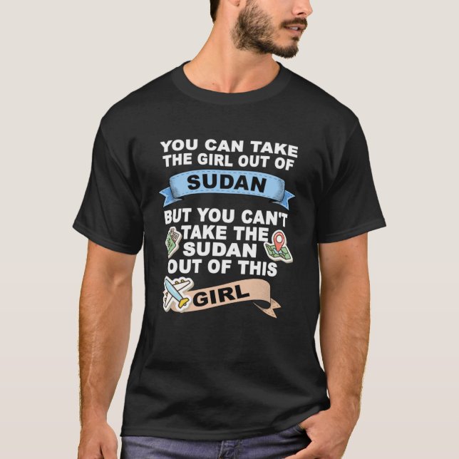 Girl from Sudan  Relocation From Sudan T-Shirt (Vorderseite)