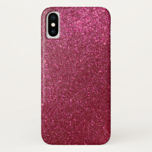 Girl Funkelnd Wine Burgundy Roter Glitzer Case-Mate iPhone Hülle