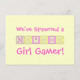 Girl Gamer Baby Shooter Einladung