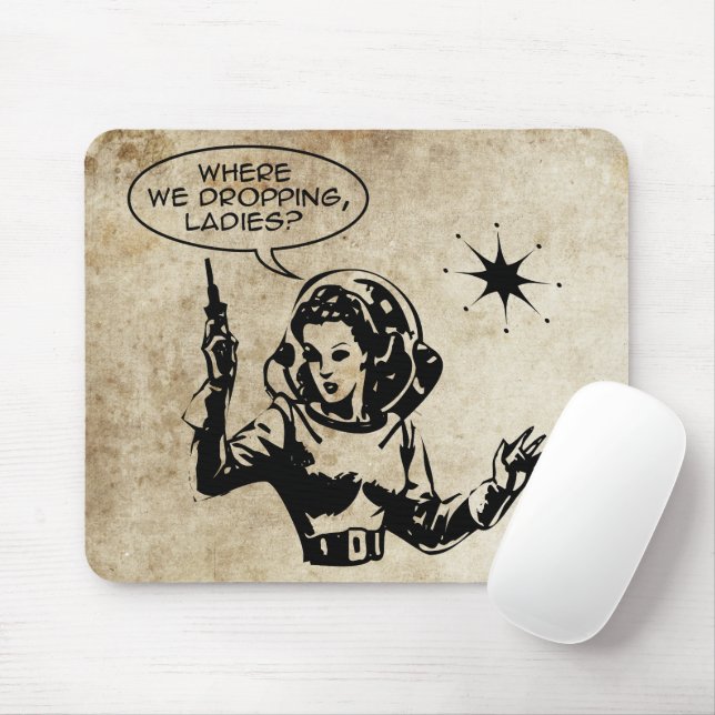 Girl Gamer Grunge Mousepad (Mit Mouse)