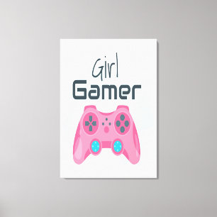 Girl Gamer Leinwanddruck
