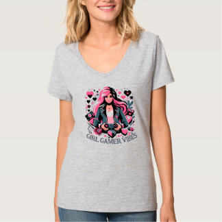 Girl Gamer Shirt Elegante Gaming Mode Tee