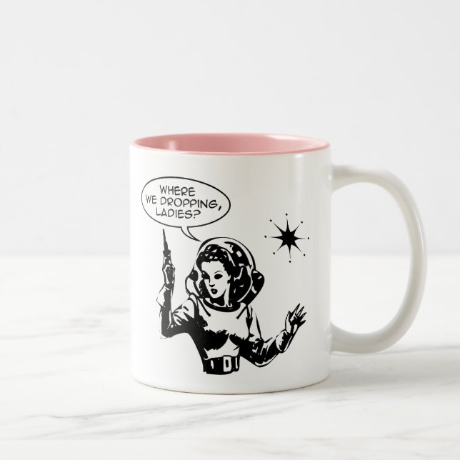 Girl Gamer Zweifarbige Tasse (Rechts)